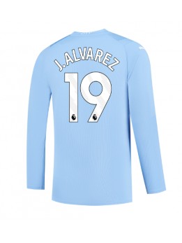 Manchester City Julian Alvarez #19 Replika Hemmakläder 2023-24 Långärmad